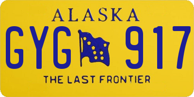 AK license plate GYG917