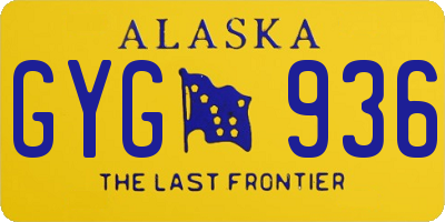 AK license plate GYG936