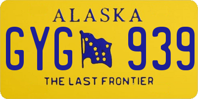 AK license plate GYG939