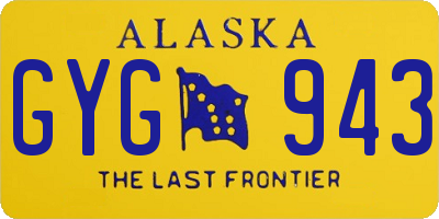 AK license plate GYG943