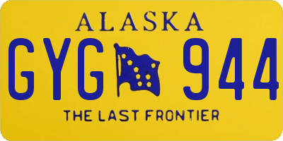AK license plate GYG944