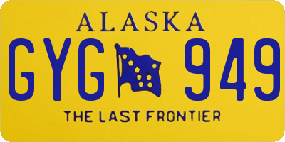 AK license plate GYG949