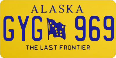 AK license plate GYG969