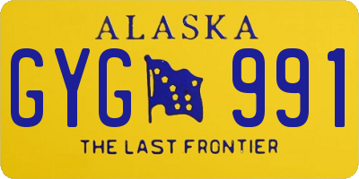 AK license plate GYG991
