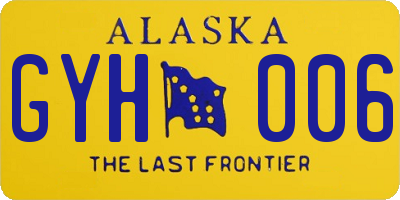 AK license plate GYH006