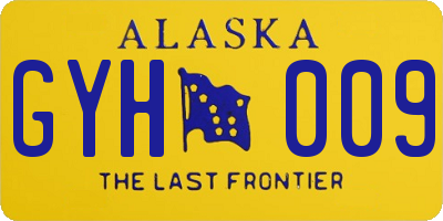 AK license plate GYH009