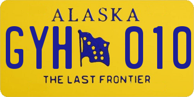 AK license plate GYH010