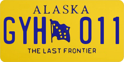 AK license plate GYH011