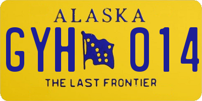 AK license plate GYH014
