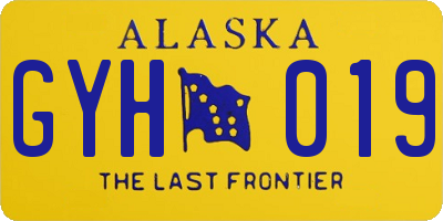 AK license plate GYH019