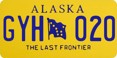 AK license plate GYH020
