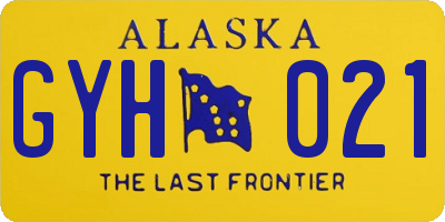 AK license plate GYH021