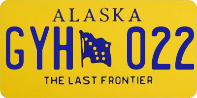 AK license plate GYH022