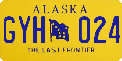 AK license plate GYH024