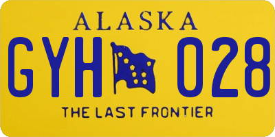 AK license plate GYH028