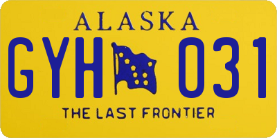 AK license plate GYH031