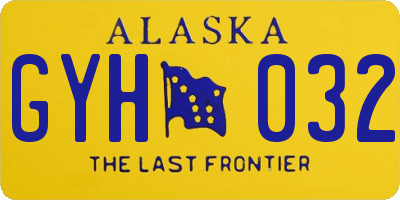 AK license plate GYH032