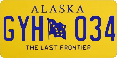 AK license plate GYH034