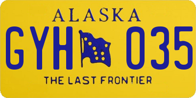 AK license plate GYH035