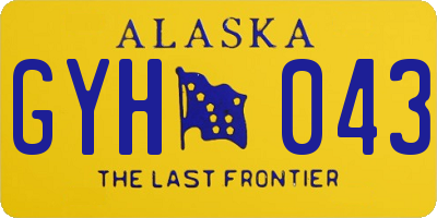 AK license plate GYH043