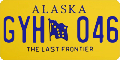 AK license plate GYH046