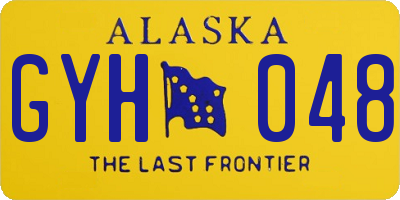 AK license plate GYH048