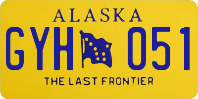 AK license plate GYH051