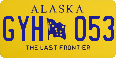 AK license plate GYH053