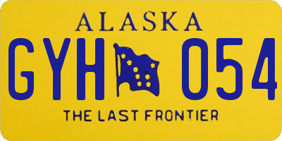 AK license plate GYH054