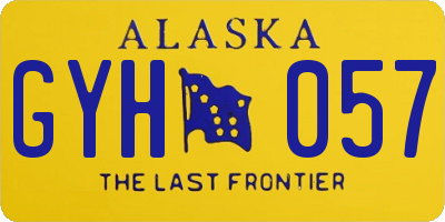 AK license plate GYH057