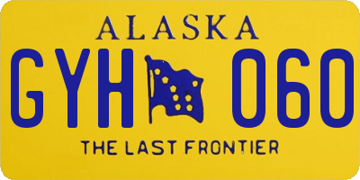 AK license plate GYH060