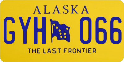 AK license plate GYH066
