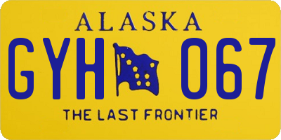 AK license plate GYH067