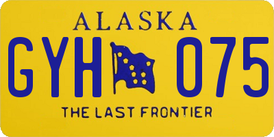 AK license plate GYH075