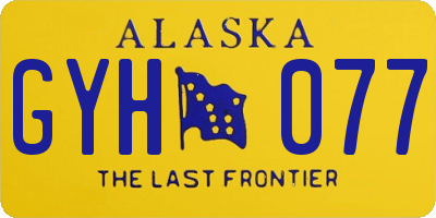 AK license plate GYH077
