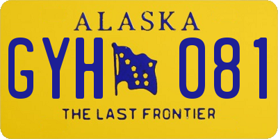AK license plate GYH081