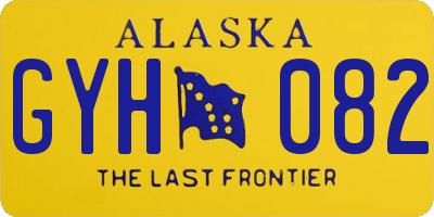 AK license plate GYH082