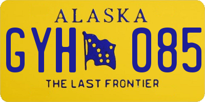 AK license plate GYH085