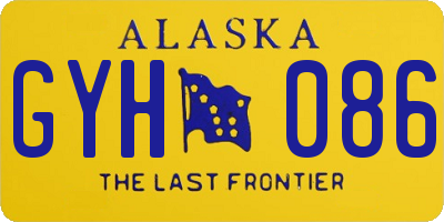 AK license plate GYH086