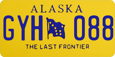 AK license plate GYH088