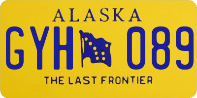 AK license plate GYH089