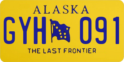 AK license plate GYH091