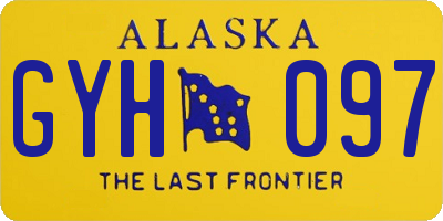 AK license plate GYH097