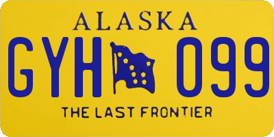 AK license plate GYH099