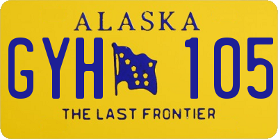 AK license plate GYH105