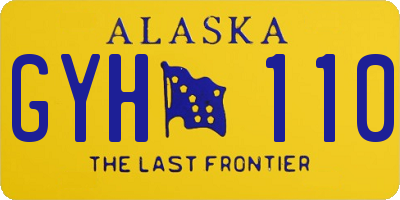 AK license plate GYH110