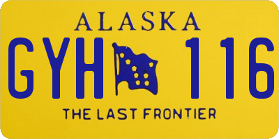 AK license plate GYH116