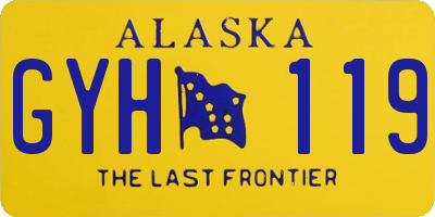AK license plate GYH119