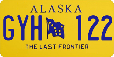 AK license plate GYH122