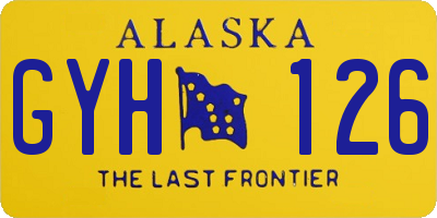 AK license plate GYH126